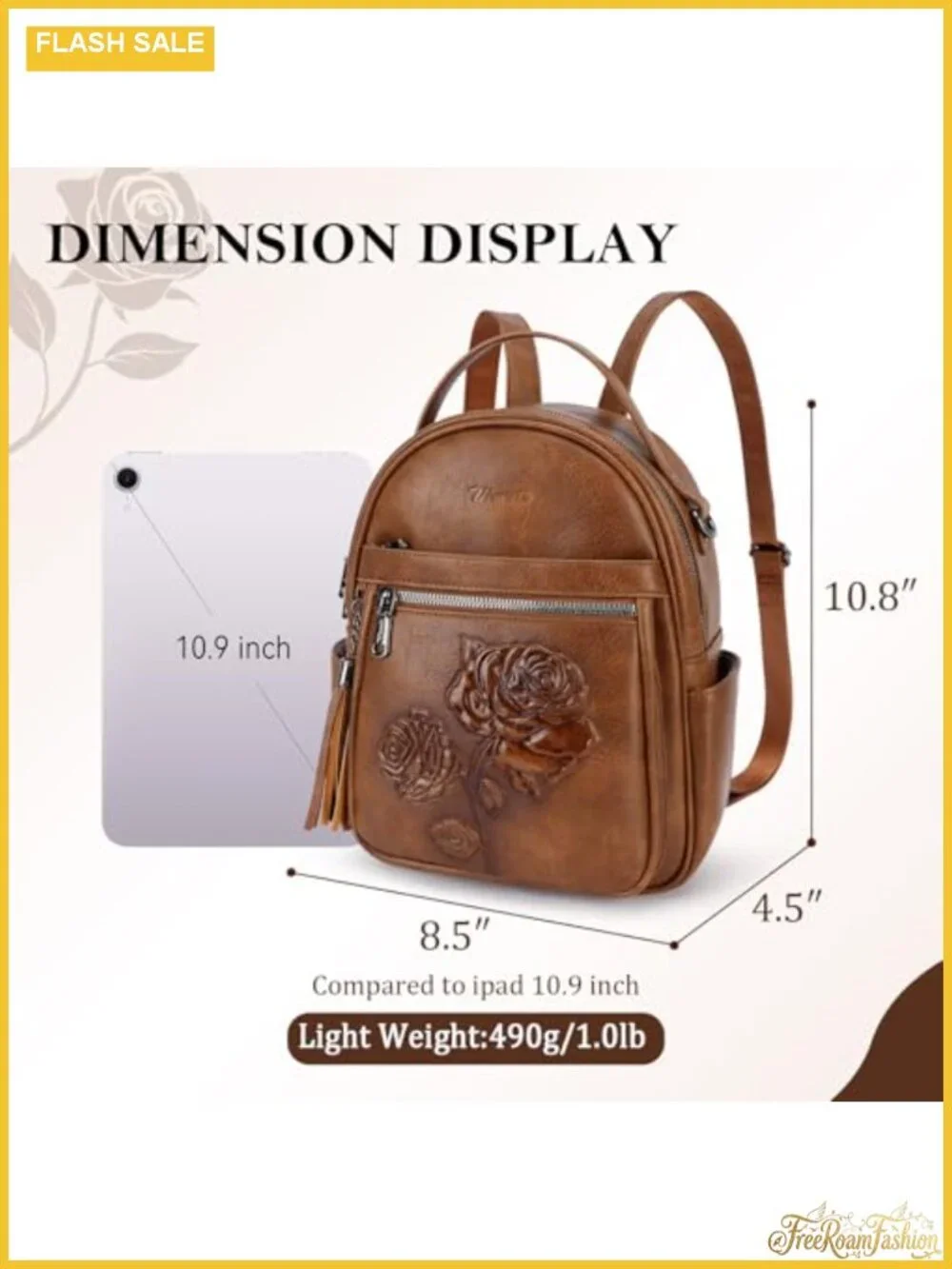 Women's Mini Backpack Purse Faux Leather Waterproof Travel Daypack